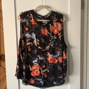 Sheer floral top